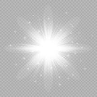 Light effect of lens flares vector