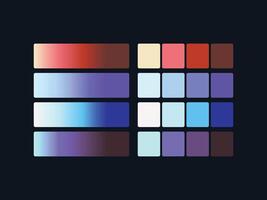 color palette set design template multi color vector