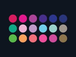 color palette set design template multi color vector