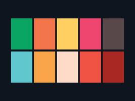 color palette set design template multi color vector