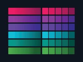 color palette set design template multi color vector