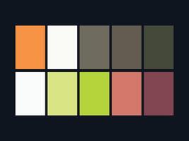 color palette set design template multi color vector