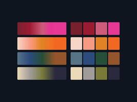 color palette set design template multi color vector