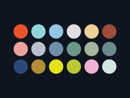 color palette set design template multi color vector