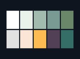 color palette set design template multi color vector