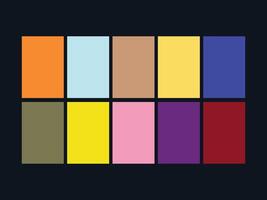 color palette set design template multi color vector