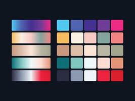 color palette set design template multi color vector