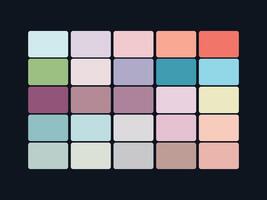 color palette set design template multi color vector