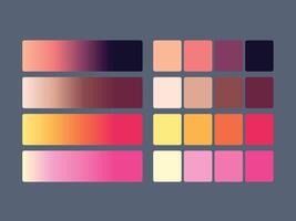 color palette set design template multi color vector