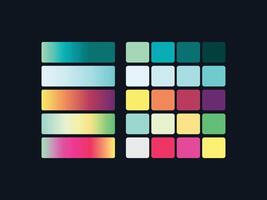 color palette set design template multi color vector