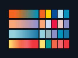 color palette set design template multi color vector