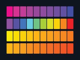 color palette set design template multi color vector