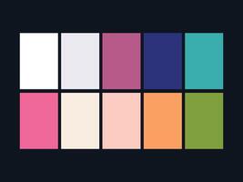 color palette set design template multi color vector