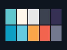 color palette set design template multi color vector