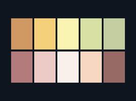 color palette set design template multi color vector