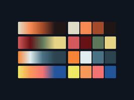 color palette set design template multi color vector