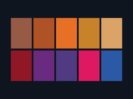 color palette set design template multi color vector