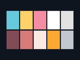 color palette set design template multi color vector