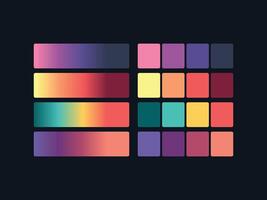 color palette set design template multi color vector