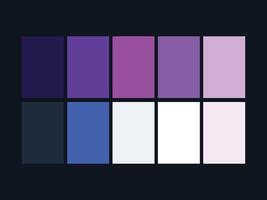 color palette set design template multi color vector