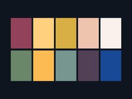 color palette set design template multi color vector