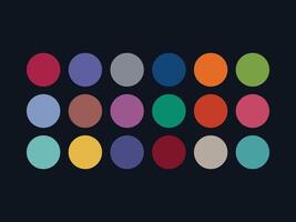 color palette set design template multi color vector