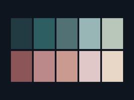 color palette set design template multi color vector