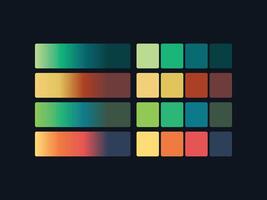 color palette set design template multi color vector