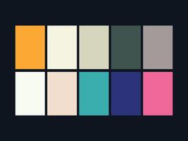 color palette set design template multi color vector