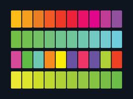 color palette set design template multi color vector