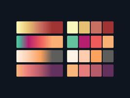 color palette set design template multi color vector