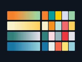 color palette set design template multi color vector