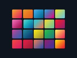 color palette set design template multi color vector