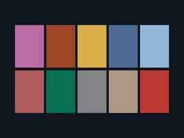 color palette set design template multi color vector