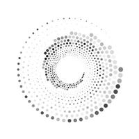 circulo trama de semitonos Arte vector