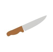 Chef's kitchen knife isolated on white background, including clipping path vector