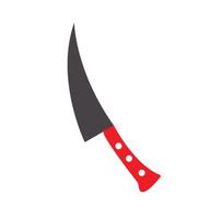 Chef's kitchen knife isolated on white background, including clipping path vector