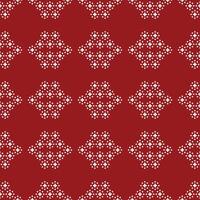 Traditional ethnic motifs ikat geometric fabric pattern cross stitch.Ikat embroidery Ethnic oriental Pixel red background. Abstract,illustration. Texture,christmas,decoration,wallpaper. vector