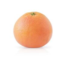 Whole orange grapefruit isolated on a white background photo