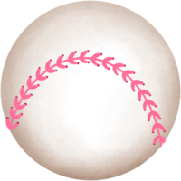 Watercolor baseball sport equipment clipart. png