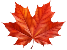 AI generated autumn leaves falling on a transparent background png