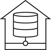 Storage data icon symbol image for database illustration vector