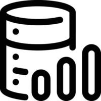 Storage data icon symbol image for database illustration vector