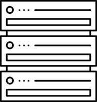 almacenamiento datos icono símbolo imagen para base de datos ilustración vector