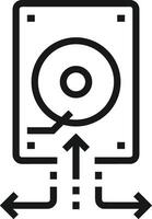 Storage data icon symbol image for database illustration vector