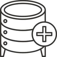 Storage data icon symbol image for database illustration vector