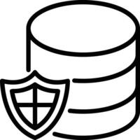 Storage data icon symbol image for database illustration vector