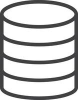 Storage data icon symbol image for database illustration vector