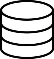 Storage data icon symbol image for database illustration vector