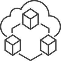 Storage data icon symbol image for database illustration vector